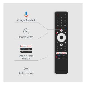 Television Thomson Smart QLED TV 43"; Google TV; 3840 x 2160 (4K UHD), 4000:1, QLED, 60 Hz, DVB-T/T2/C/S/S2, HDR10, Hotel mode, Wi-Fi, Bluetooth, LAN, HDMI 2 (2.0) + 2 (2.1), USB 2 (2.0) + 1 (3.0), Central Swivel Stand, Dark gray