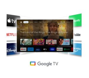 Television Thomson Smart UHD TV 43"; Google TV; 3840 x 2160 (4K UHD), 4000:1, DLED, 60 Hz, DVB-T/T2/C/S/S2, HDR10, Wi-Fi, Bluetooth, LAN, HDMI 2 (2.0) + 2 (2.1), USB 2 (2.0) + 1 (3.0), Central Swivel Stand, Black