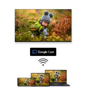 Television Thomson Smart UHD TV 43"; Google TV; 3840 x 2160 (4K UHD), 4000:1, DLED, 60 Hz, DVB-T/T2/C/S/S2, HDR10, Wi-Fi, Bluetooth, LAN, HDMI 2 (2.0) + 2 (2.1), USB 2 (2.0) + 1 (3.0), Central Swivel Stand, Black