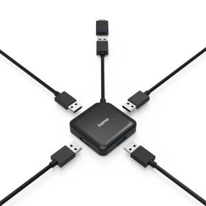 USB Hub, 4 Ports, HAMA-200116