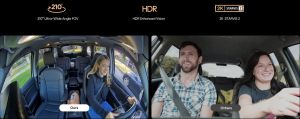 VIOFO Видеорегистратор Dash Cam A329S 3 Channel - 4K, HDR, Triple Sony STARVIS 2, GPS, Bluetooth, FOV Fisheye Cabin