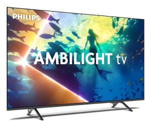Philips TV 55PUS8010/12, 55" 4K UHD LED, 3840x2160p, 60Hz, DVB-T/T2/T2-HD/C/S/S2, 60Hz, Ambilight 3, Pixel Precise UHD, HDR+, Titan OS, Dolby Atmos & DTS:X, 3*HDMI, 2*USB, VRR, 802.11ac, BT 5.2, 20W RMS, Black