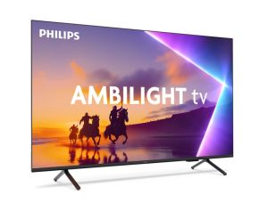 Philips TV 55PUS8510/12, 55" 4K Ultra HD QLED, 3840x2160p, DVB-T/T2/T2-HD/C/S/S2, 60Hz, Ambilight 3, Pixel Precise UHD, 90% DCI, HDR+, Titan OS, Dolby Atmos, Dolby Digital, VRR, 3*HDMI, 2*USB, 802.11ac, 20W RMS, Black