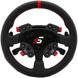 SIMAGIC GT1 Round Steering Wheel with GT Pro Hub(K)| Shifter & Clutch Paddles, Leather, QR70 Included. S207
