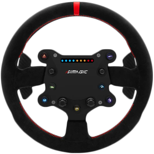 SIMAGIC GT Sport Steering Wheel 300mm, QR50, Shifter Paddles, alcantara