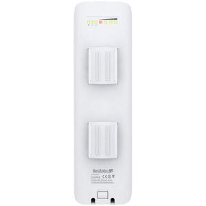 Ubiquiti NanoStation NSM5, 5 GHz, 150+ Mbps, range 15+ km, 16.1 dBi, Pole Mounting kit included, Power method - Passive Power over Ethernet,airMAX,EU