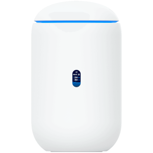 Ubiquiti UniFi UDR7 Dream Router 7 Desktop 10G Cloud Gateway with integrated WiFi 7, PoE switch, microSD storage, and full UniFi application support, 10G SFP+ and (1) 2.5 GbE RJ45 WAN port, 64 GB microSD