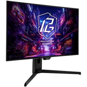 Asrock Gaming Monitor, 27" QHD(2560x1440) OLED, 240 Hz, 129% sRGB, 1,500,000:1, 16:9, 178/178, 0.03 ms, 275 nits, AMD FreeSync™, Height, Swivel, Tilt, 2x 3W Speakers, 2x HDMI 2.0, 2x DP 1.4, 3x USB 3.2, 1x USB-C 1x Audio (3.5mm), 3Y