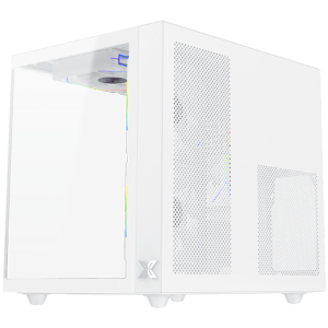 Aqua M Lite Arctic (WH, MATX, U3x1 & U2x1, 2PCS TG, 4PCS G22A Arctic Reverse & 1PC G22A Arctic, ARGB Remote Control Box)