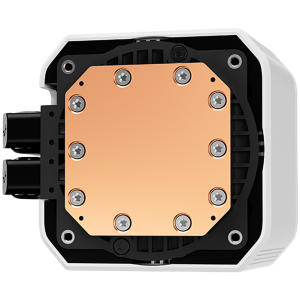 DeepCool MYSTIQUE 360 WH ARGB, 360mm CPU Liquid Cooler, 2.8" LCD screen, 3x120mm PWM ARGB Fans, Fluid Dynamic Bearing, White, Intel LGA1851/1700/1200/1151/1150/1155, AMD AM5/AM4, R-LX360-WHDSNMCP-G-1, 5Y