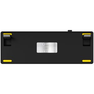 LORGAR KBP70MW, Wireless 65% Mechanical Gaming Keyboard Pro, Black/yellow, EN layout