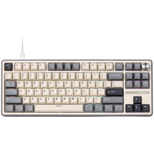 ROYAL KLUDGE R87Pro Half Gray Gaming Keyboard Creamy switch