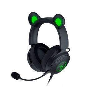 Razer Kraken Kitty V2 Pro, Gaming Wired Headset, Razer Chroma RGB, Stream Reactive Lighting, Docked Mode, 50 mm audio drivers, USB, Passive noise-cancelling Microphone, Volume Control