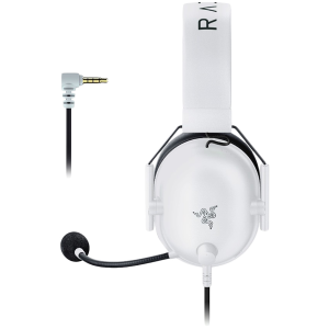 Razer BlackShark V2 X - White, 12 Hz – 28 KHz Frequency Response, 32 Ω (1 kHz) Impedance, Razer TriForce Driver, Breathable memory foam, Advanced passive noise cancellation, Analog 3.5 mm Connection, 100 Hz – 10 kHz Microphone Frequency, 1.3 m