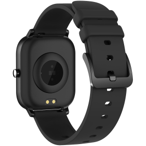CANYON Wildberry SW-74, Smart watch, 1.3inches TFT full touch screen, Zinc+plastic body, IP67 waterproof, multi-sport mode, compatibility with iOS and android, black body with black silicon belt, Host: 43*37*9mm, Strap: 230x20mm, 45g