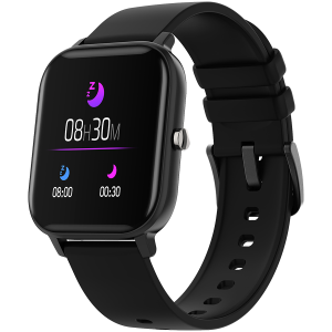 CANYON Wildberry SW-74, Smart watch, 1.3inches TFT full touch screen, Zinc+plastic body, IP67 waterproof, multi-sport mode, compatibility with iOS and android, black body with black silicon belt, Host: 43*37*9mm, Strap: 230x20mm, 45g