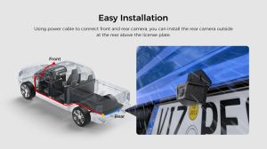VIOFO водоустойчива камера за заден ход Waterproof Rear Camera - RWC200 - 2K Quad HD, 9.5m cable included