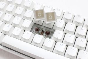 Ducky професионална геймърска механична клавиатура Professional Gaming Mechanical Keyboard One 2 Pro Mini Pure White - Kailh Box Brown [Tactile]