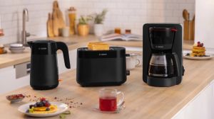 Електрическа кана Bosch TWK2M163, MyMoment Plastic Kettle, 2400 W, 1.7 l, Cup indicator, Limescale filter, Triple safety function, Black