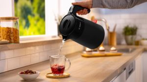 Електрическа кана Bosch TWK2M163, MyMoment Plastic Kettle, 2400 W, 1.7 l, Cup indicator, Limescale filter, Triple safety function, Black