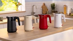 Електрическа кана Bosch TWK2M163, MyMoment Plastic Kettle, 2400 W, 1.7 l, Cup indicator, Limescale filter, Triple safety function, Black