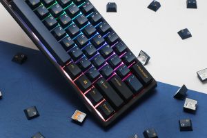 Ducky Professional Gaming Mechanical Keyboard One 3 Pro Mini Nazca Line - 8K, Cherry MX2A RGB Brown [Tactile]