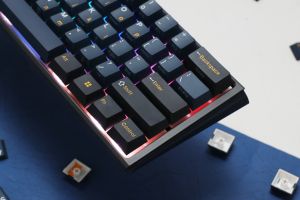Ducky Professional Gaming Mechanical Keyboard One 3 Pro Mini Nazca Line - 8K, Cherry MX2A RGB Brown [Tactile]