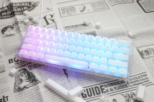 Ducky Professional Gaming Mechanical Keyboard One 3 Mini Aura White -  Cherry MX RGB Brown [Tactile]