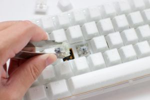 Ducky Professional Gaming Mechanical Keyboard One 3 Mini Aura White -  Cherry MX RGB Brown [Tactile]