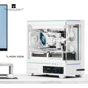 Thermalright Case mATX - TL-M10 White - 9.16 inch LCD Display, USB-C