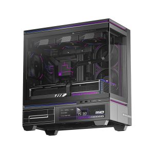 Thermalright Case mATX - TL-M10 Black - 9.16 inch LCD Display, USB-C