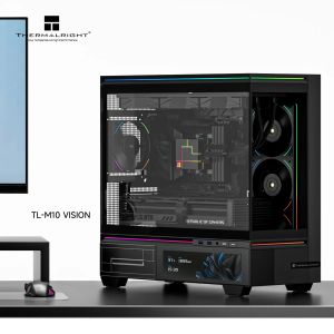 Thermalright Case mATX - TL-M10 Black - 9.16 inch LCD Display, USB-C