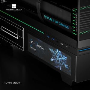 Thermalright Case mATX - TL-M10 Black - 9.16 inch LCD Display, USB-C