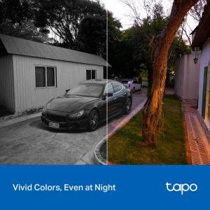 TP LINK Wi-Fi Surveillance Camera C206, outdoor and indoor use, Pan/Tilt, microSD, Water and Dust Resistance
