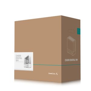 DeepCool Case ATX - CH690 DIGITAL White