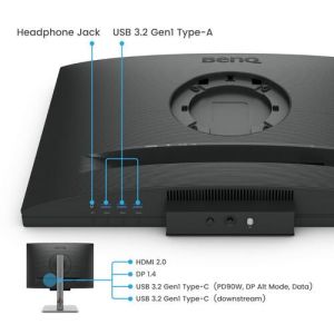 Monitor BenQ RD240Q, 24.1", IPS, 2560x1600, 5 ms, 60Hz, HDR10, Ergonomic stand