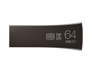Samsung USB Flash Drive BAR Plus, 64GB, USB-A, Titanium Gray