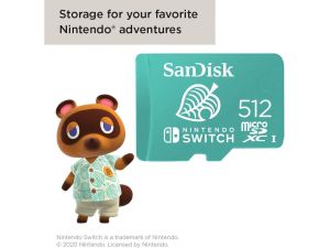 SanDisk 512GB microSDXC UHS-I for Nintendo Switch, Speed Up to 100MB/s