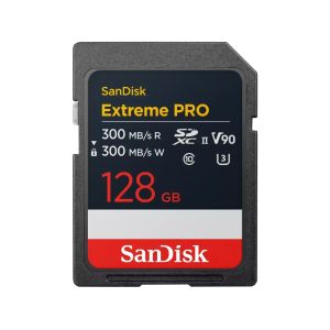 SanDisk Memory card Extreme Pro SDXC 128GB 300MB/s & 300Mb/s Class 10 V90 UHS-II