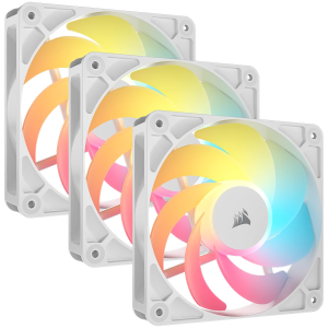 CORSAIR RS120-R ARGB White, 120mm ARGB Fan, Triple Pack