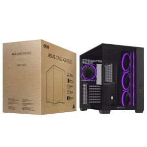 Case ASUS A32 PLUS Tempered Glass + 4 ARGB Fans - Black