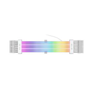 1stPlayer Extension Modding Cable M/B 24PIN Addressable RGB White - NC24P-WH