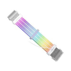 1stPlayer Extension Modding Cable M/B 24PIN Addressable RGB White - NC24P-WH