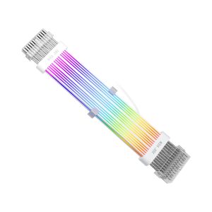 1stPlayer Extension Modding Cable M/B 24PIN Addressable RGB White - NC24P-WH