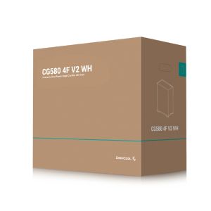 DeepCool кутия Case ATX - CG580 4F WH V2