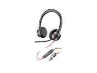 HP Poly Blackwire 8225 Stereo USB-C Headset +USB-C/A Adapter SmartBuy