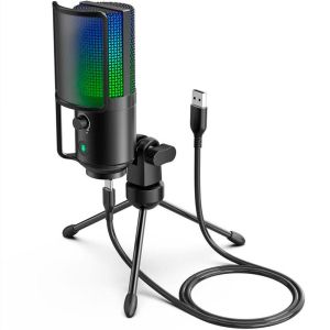 Настолен микрофон FIFINE K669 PRO2 RGB - Black