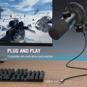 Desktop Microphone FIFINE K658 Dynamic RGB - Black