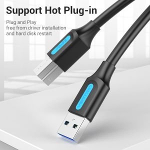 Vention USB 3.0 AM / BM - 1.5M Black - COOBG