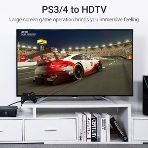 Vention HDMI Right Angle 270 Degree v2.0 M / M 4K/60Hz Gold - 1.5M Black - AAQBG